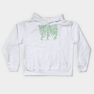 Watercolor Hanging Plants | Greenery Leaves Kids Hoodie